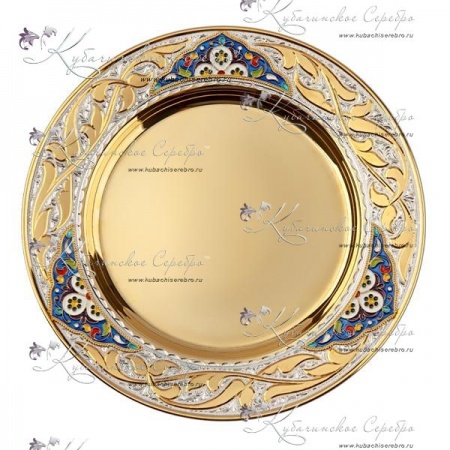 Тарелка с горячей эмалью, серия Версаль 