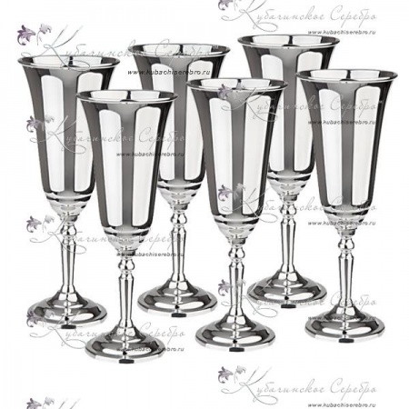 Набор бокалов под шампанское серия Венеция на 170 мл 