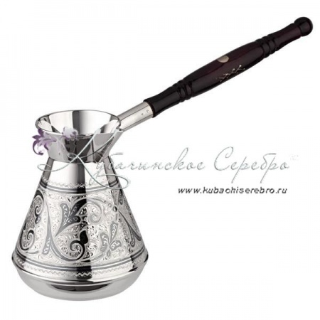 Турка из серебра серия Кубачи на 290 мл 