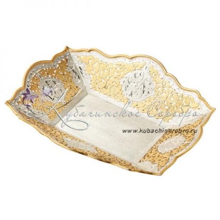 Хлебница ручной работы с выпиленными вставками 