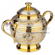 Чайный набор с позолотой на 300 мл, арт №8208