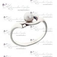 Кольцо серебряное с жемчугом 4709 