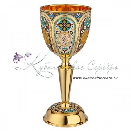 Кубок из серебра, с горячей эмалью!
