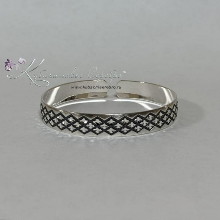 Браслет серебряный с алмазной огранкой (Новинка)