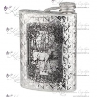 Фляга "Олень" на 190 мл  4665