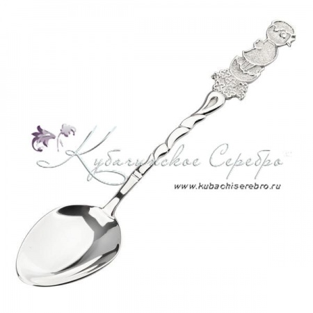 Серебряная ложка детская чайная «Цыпленок»
