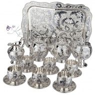 Сервиз чайный из серебра 925 пробы! 7164