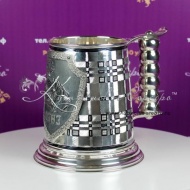 Кружка пивная из серебра на 910 мл  7193