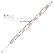 Браслет с с розовым кварцем 3318/2