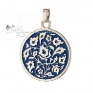 Кулон с холодной синей эмалью (Новинка) 6995 