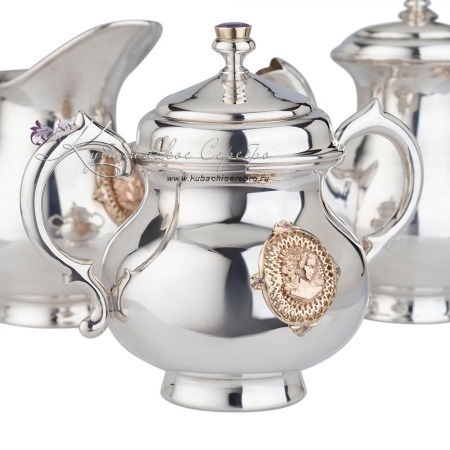 Чайный набор 925 пробы Мадонна 