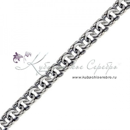 Цепь из серебра, ширина 9 мм