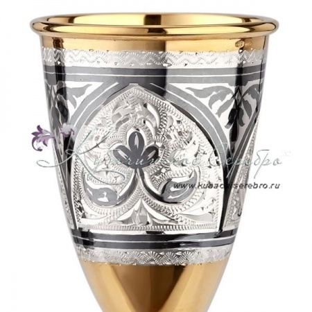 Набор рюмок с позолотой на 30 мл 