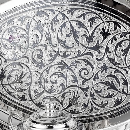 Кофейный сервиз с алмазной огранкой на 6 персон (Новинка)