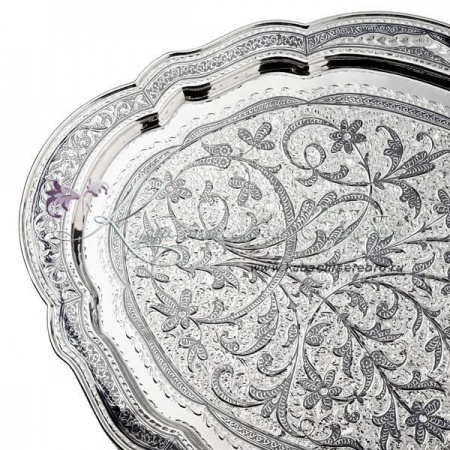 Поднос с чернением  Поднос с чернением Кубачи