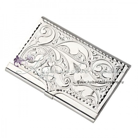 Визитница серебряная