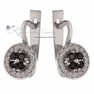 Серьги с агатом  6991 