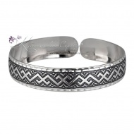 Браслет серебряный с оксидированием 3372 