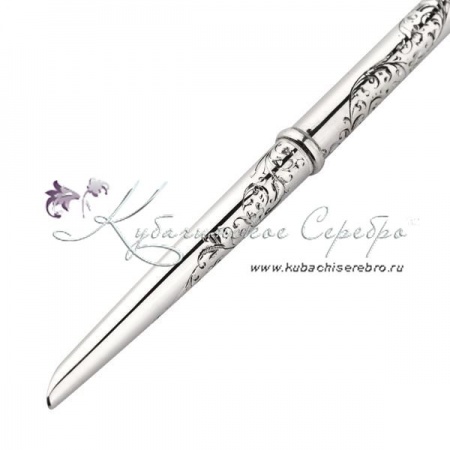 Ручка серебряная без черни, арт №2303/7   Ручка серебряная без черни