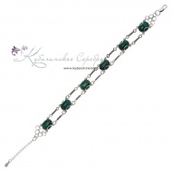 Браслет с малахитом 3318/1
