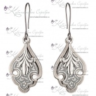 Серьги с чернением  6989/2