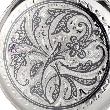 Фляга с чернью серии Кубачи на 140 мл (Новинка)