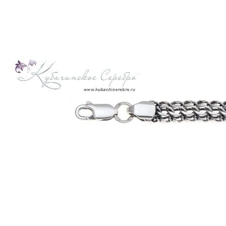 Цепочка из серебра Кобра, ширина 6 мм