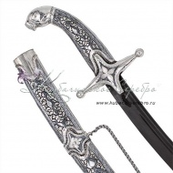 Сабля с чернением в исполнении