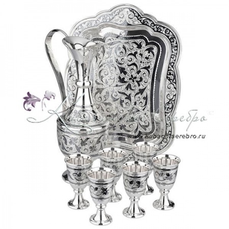 Сервиз коньячный серия Кубачи 