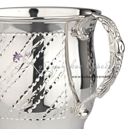 Кружка детская из серебра 925 пробы на 150 мл 