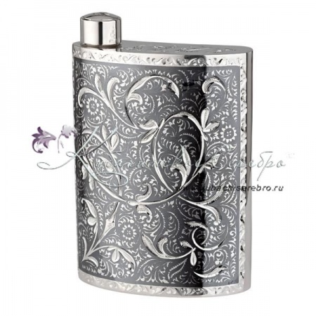 Фляга с двухсторонней гравировкой на 140 мл (Новинка)