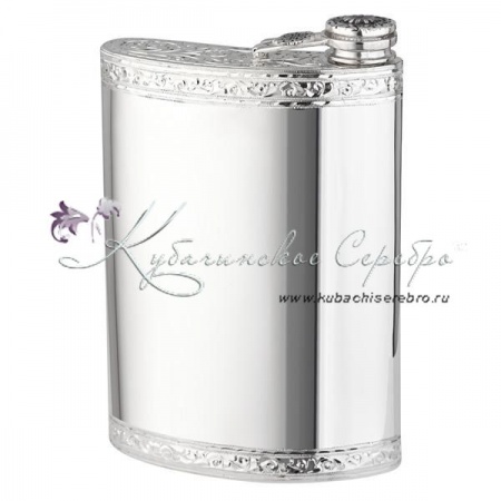 Фляга из серебра 925 пробы на 320 мл 