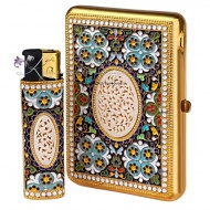 Набор с позолотой и горячей эмалью 7028