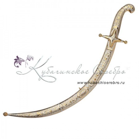 Сабля с позолотой, 73 см, с дамасской сталью! 