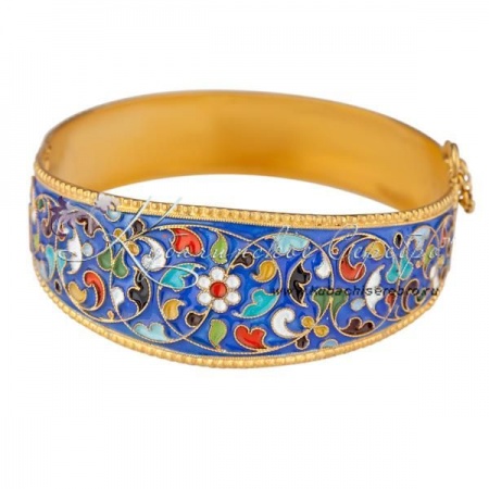 Серебряный браслет с позолотой Сафина