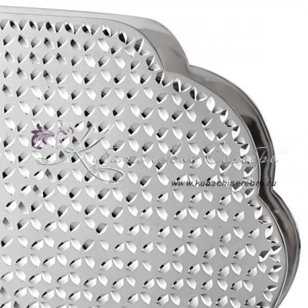 Салфетница без черни с алмазной огранкой , арт №4035  Салфетница без черни с алмазной огранкой