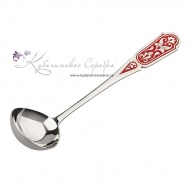 Ложка для сахара или варенья с красной холодной эмалью (Новинка) 8425/1
