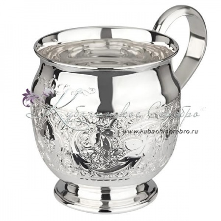 Кружка из серебра 999 пробы на 750 мл 