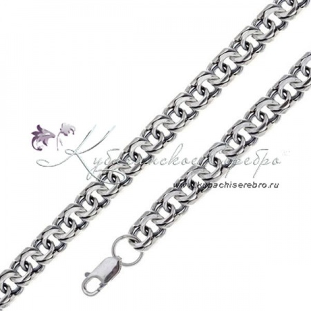 Серебряный браслет-цепочка, длина 20,5-24 см, ширина 9 мм, арт №9902/1 Серебряный браслет-цепочка, длина 20,5-24 см, ширина 9 мм