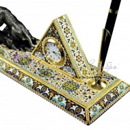 Набор настольный с позолотой и горячей эмалью!, арт №2243