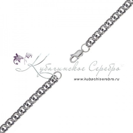 Серебряная цепь средняя, длина 49 см, ширина 5 мм, арт №9900/10 Серебряная цепь средняя, длина 49 см, ширина 5 мм