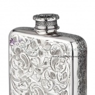 Фляга серебряная без черни на 150 мл , арт №3123