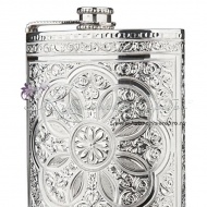 Фляга из серебра 925 пробы на 120 мл , арт №1965