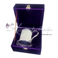 Кружка из серебра 999 пробы на 450 мл , арт №6062