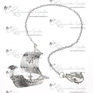 Ионизатор воды серебряный "Парусник"  1067