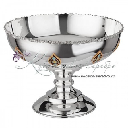 Конфетница гладкая с горячей эмалью!, арт №6771/1 Конфетница гладкая с горячей эмалью!