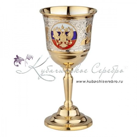 Фужер с горячей эмалью серия Россия на 100 мл 