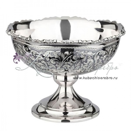 Конфетница черненная с лепкой