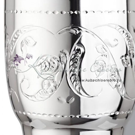 Кружка из серебра 999 пробы на 280 мл (Новинка), арт №6453  Кружка из серебра 999 пробы на 280 мл (Новинка)