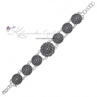 Браслет серебряный "Роза" (Новинка) 4290/1